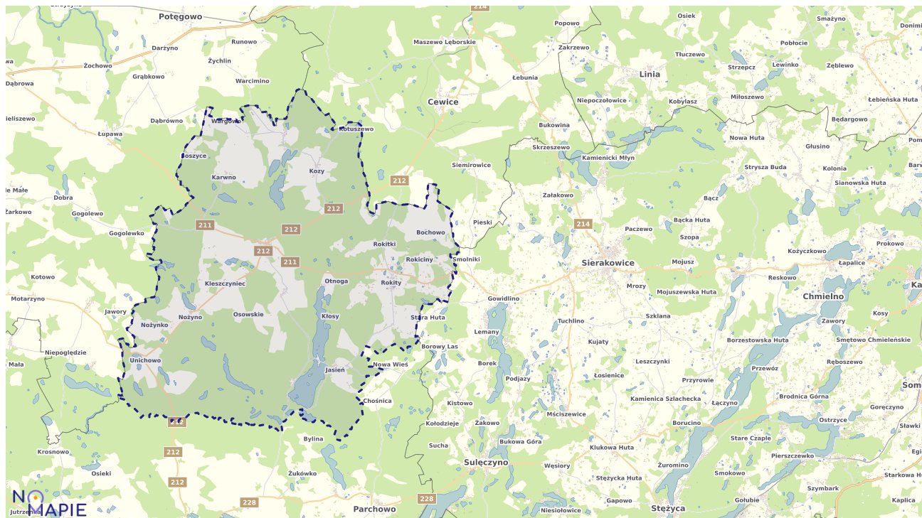 Mapa wyborów do sejmu Czarna Dąbrówka
